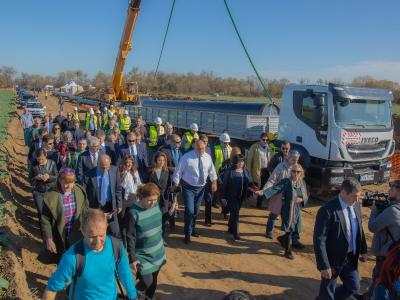 проверка на напредъка на строителните дейности по изграждането на междусистемната газова връзка Гърция – България