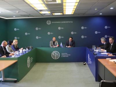 Министрите Росен Христов и Костас Скрекас проведоха първо заседание на работната група за петролопровода Александруполис-Бургас