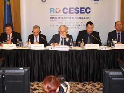 Четвърто заседание на Групата на високо равнище на инициативата за газова междусистемна свързаност в Централна и Югоизточна Европа (CESEC) в Букурещ, Румъния.