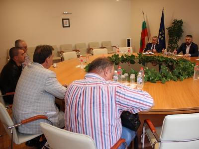 Министър Живков с ръководството на НС 
