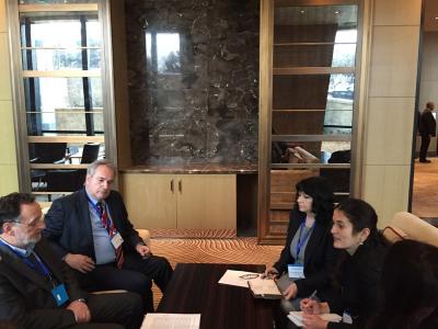 Minister Petkova met Greek Productive Reconstruction, Environment & Energy Minister Panagiotis Lafazanis